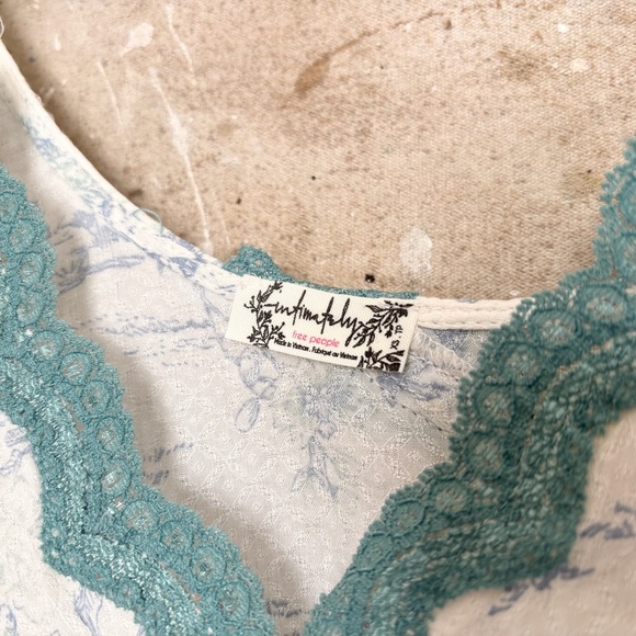 Free People Intimately Slip My Mind Printed Trapeze Dress in Swan Print - Picture 5 of 7